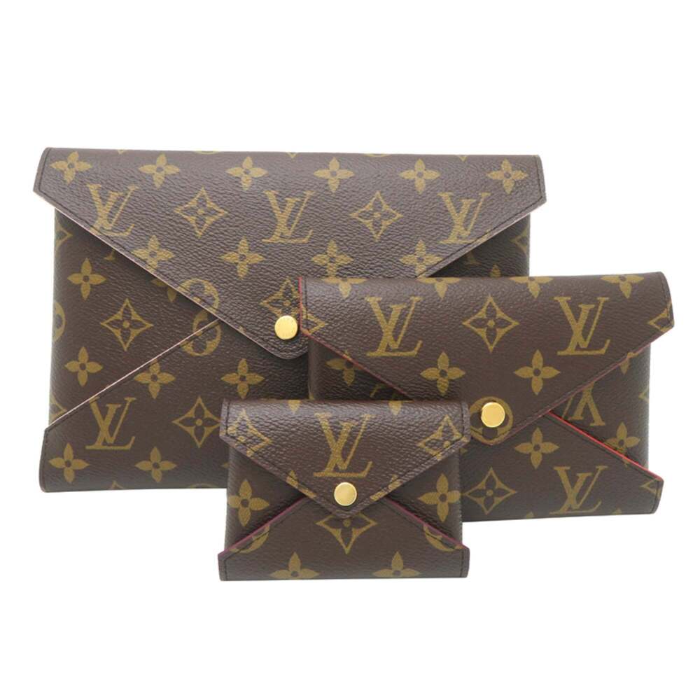 LOUIS VUITTON Authentic Brown Monogram Pochette Pouch